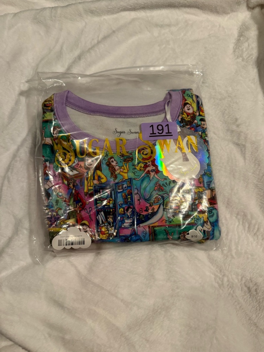9/10 Sugar Swan Classroom Cuties French Terry Bamboo Jogger Set *New in Bag*